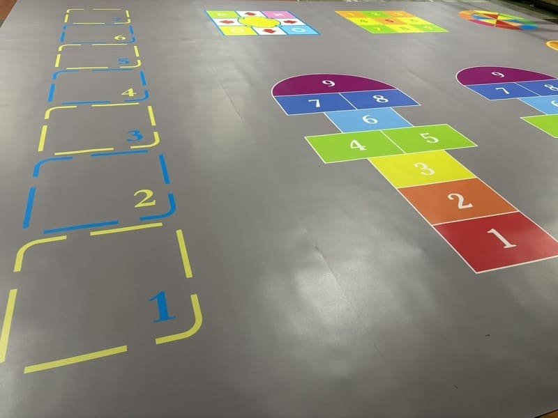 PVC flooring shock absorption layers